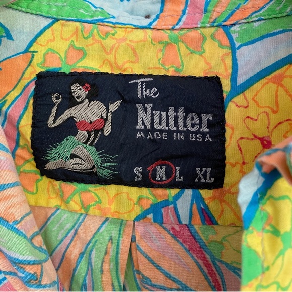 CHUBBIES The Nutter Hawaiian Pinepple Print Pullover Cotton Size Medium - Picture 6 of 8
